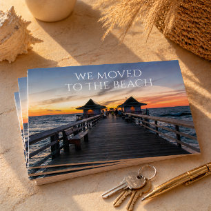 Carte Postale Nous Avons Déménagé À La Plage Naples Pier Florida