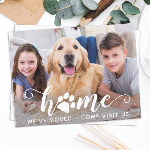 Carte Postale Nous avons déménagé Annonce de déménagement de fam