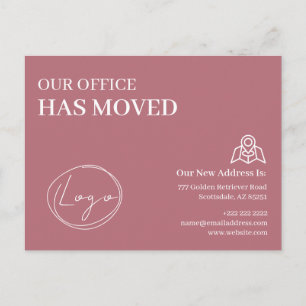 Carte Postale Nous Avons Déménagé Changement d'Adresse de l'Entr