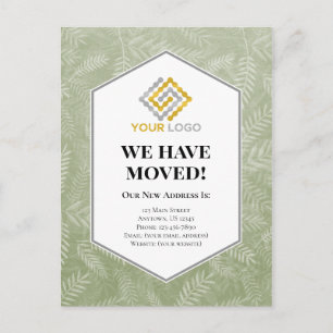 Carte Postale Nous Avons Déménagé Les Fermes Vertes Faire-part
