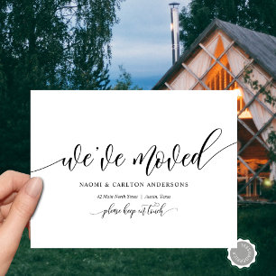 Carte Postale Nous Avons Déménagé, Nouveau Faire-part D'Adresse 
