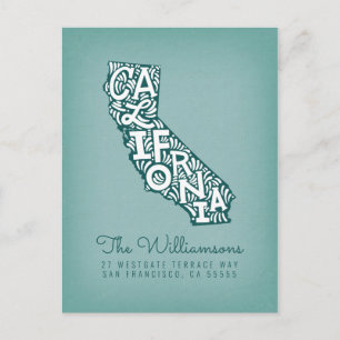 Carte Postale Nous avons déménagé   Nouvelle adresse   Californi