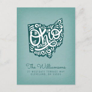 Carte Postale Nous avons déménagé   Nouvelle adresse   Ohio