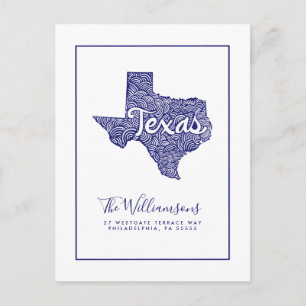 Carte Postale Nous avons déménagé   Nouvelle adresse   Texas