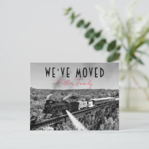Carte Postale Nous avons déplacé une nouvelle adresse Moving Fai