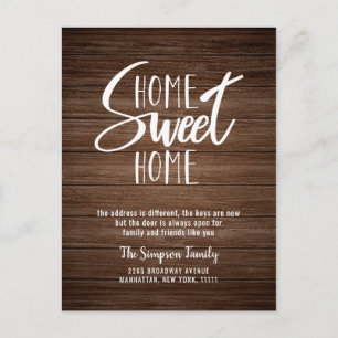 Carte Postale Nous avons Moved Chalkboard Moving Faire-part