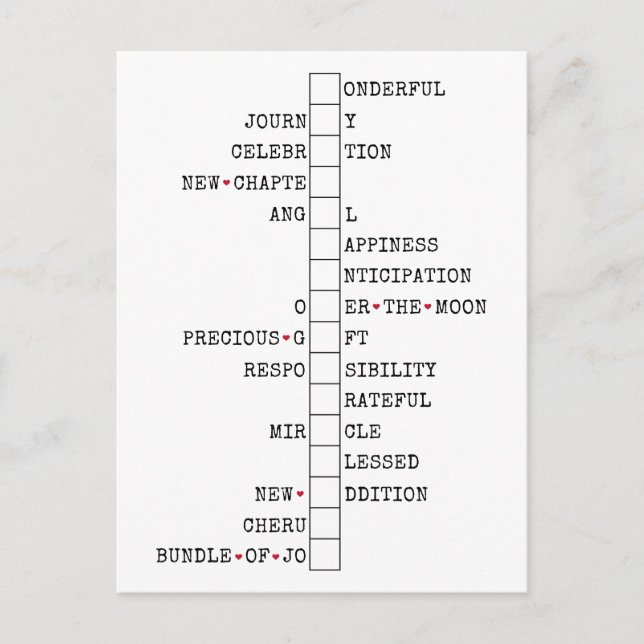 Carte Postale Nous Avons Un Bébé - Fun Faire-part de grossesse (Devant)