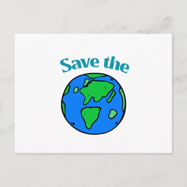 Carte Postale Nous avons un monde - Sauvez-le (Devant)
