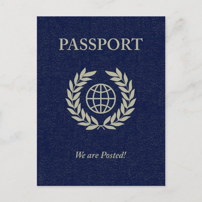 Carte Postale nous avons un passeport (Devant)