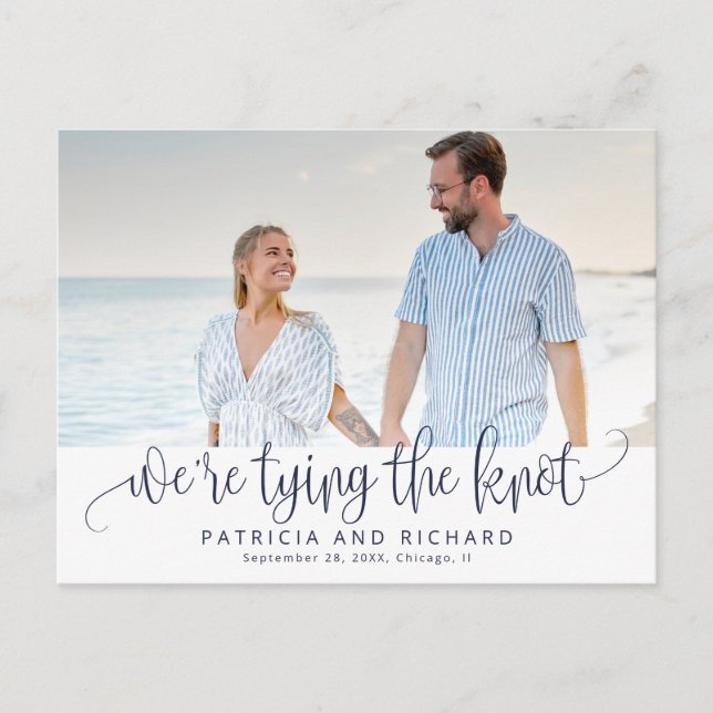 Carte Postale Nous essayons de nouer le mariage Enregistrer la p (Devant)