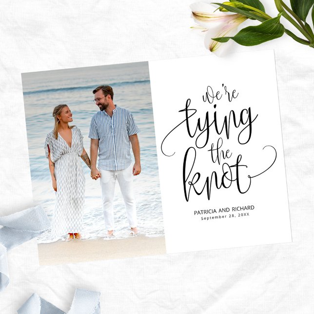 Carte Postale Nous essayons de nouer le mariage Enregistrer la p (Créateur téléchargé)