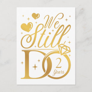 Carte Postale Nous Faisons Encore 2 Anniversaire Mariage