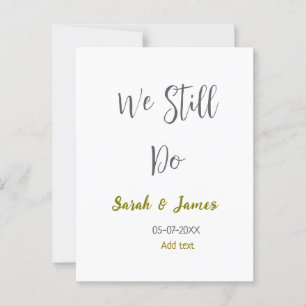 Carte Postale Nous faisons encore des noces de mariage simple gr