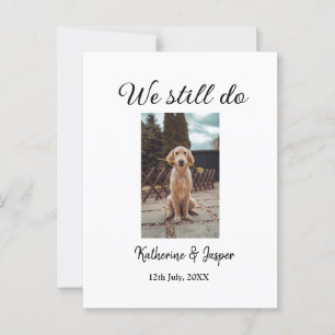 Carte Postale Nous faisons toujours mariage couple animal photo 