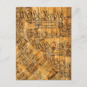 Carte Postale Nous Le Peuple Constitution Américaine