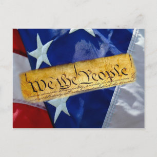 Carte Postale Nous Le Peuple Drapeau Américain