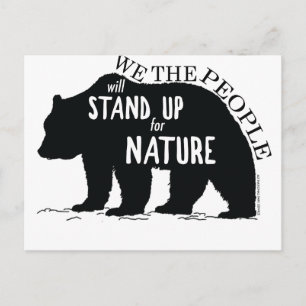 Carte Postale Nous, le peuple, nous défendons la nature - ours