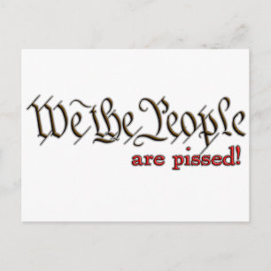 Carte Postale Nous, le Peuple... sommes en colère!