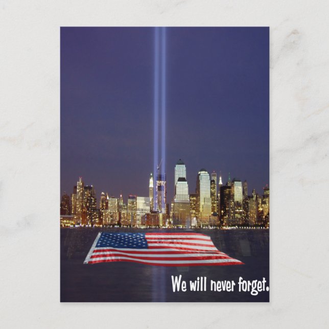 Carte Postale Nous N'Oublierons Jamais Le Hommage Du 9 Au 11 Sep (Devant)