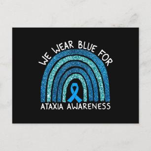 Carte Postale Nous Portons du Bleu pour le Ruban de Sensibilisat