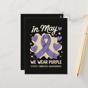 Carte Postale Nous Portons le Violet pour la Sensibilisation à l