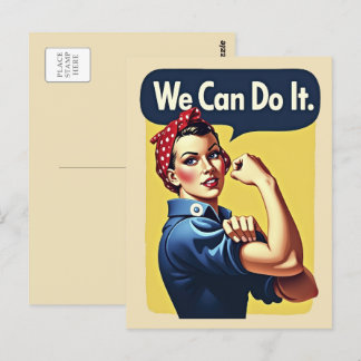 Carte Postale Nous Pouvons Le Faire | Feminisme célèbre