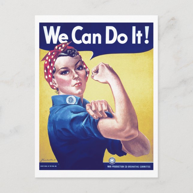 Carte Postale Nous pouvons le faire Rosie la riveuse USA États-U (Devant)