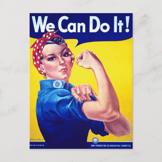 Carte Postale Nous pouvons le faire Rosie le Riveter (Devant)