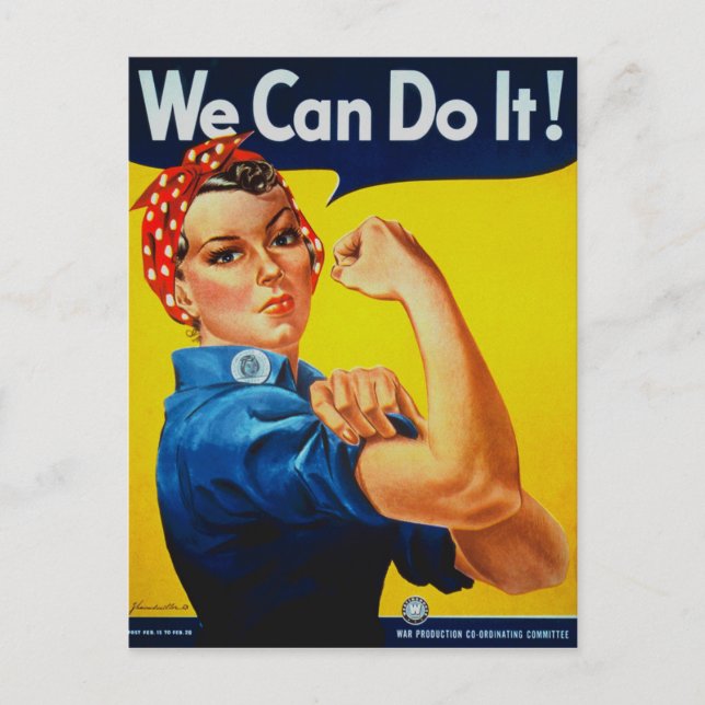 Carte Postale Nous pouvons le faire Rosie le Riveter (Devant)