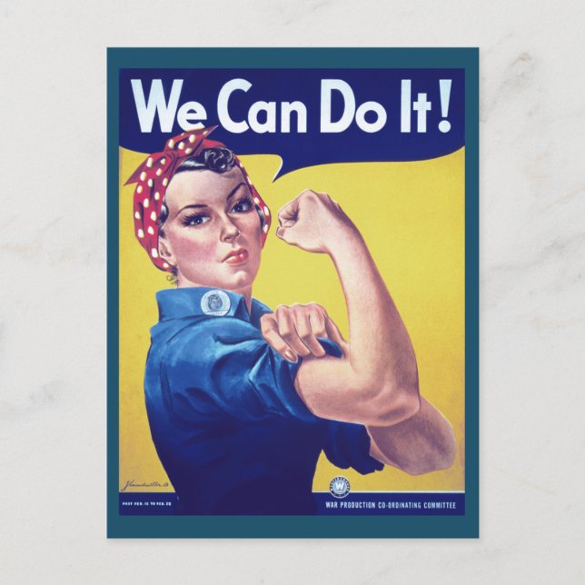 Carte Postale Nous pouvons le faire Rosie le Riveter États-Unis (Devant)