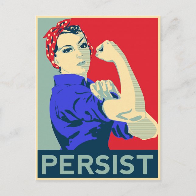 Carte Postale Nous Pouvons Le Faire : Rosie le Riveter persiste (Devant)