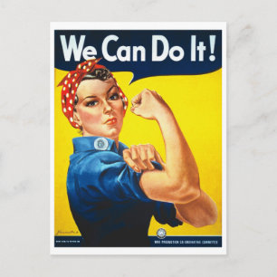 Carte Postale Nous pouvons le faire Rosie le Riveter Seconde Gue