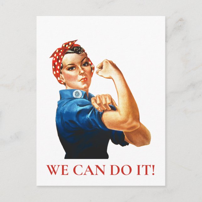Carte Postale Nous Pouvons Le Faire Rosie Riveter Femmes 2ÈME GU (Devant)