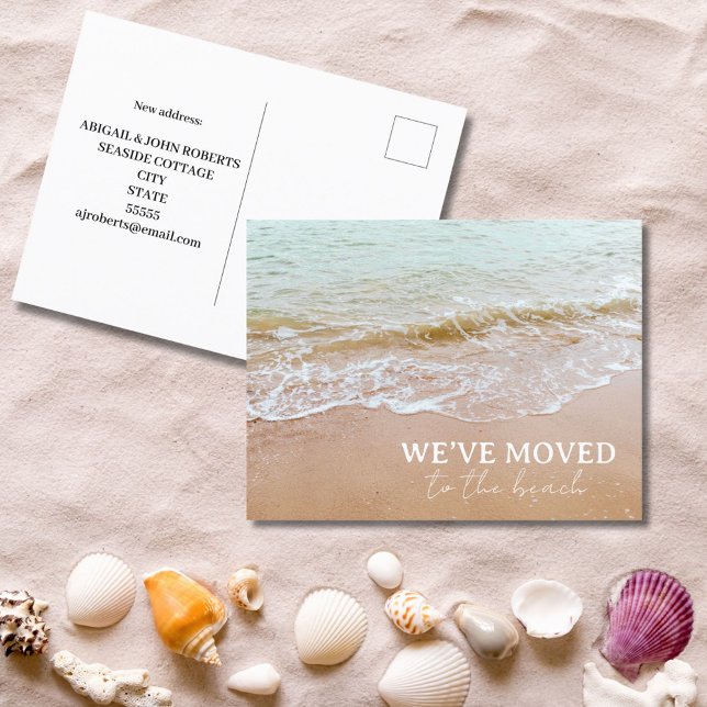 Carte Postale Nous sommes allés à la plage Nouvelle adresse (Créateur téléchargé)