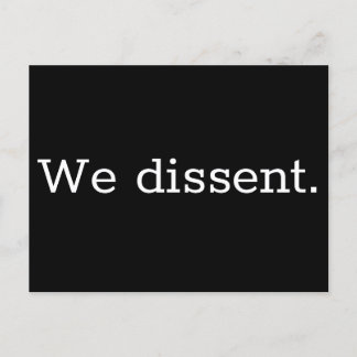 Carte Postale Nous sommes dissidents Rectangulaires