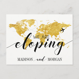 Carte Postale Nous sommes en train d'échapper or World map accue