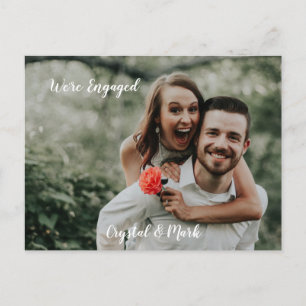 Carte Postale Nous sommes engagés Couples Fiançailles Faire-part
