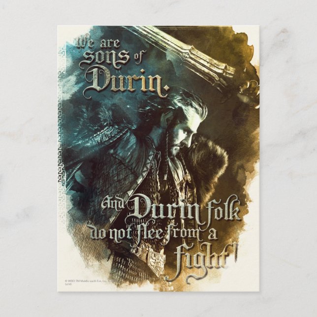 Carte Postale Nous sommes fils de Durin (Devant)