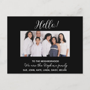 Carte Postale Nous sommes nouveaux dans le quartier" Photo Faire