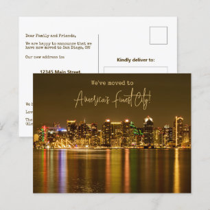 Carte Postale Nous sommes passés à San Diego Moving Faire-part