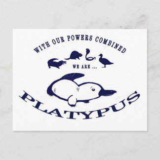 Carte Postale Nous sommes Platypus