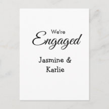 Nous sommes un couple fiancé nom romantique simple