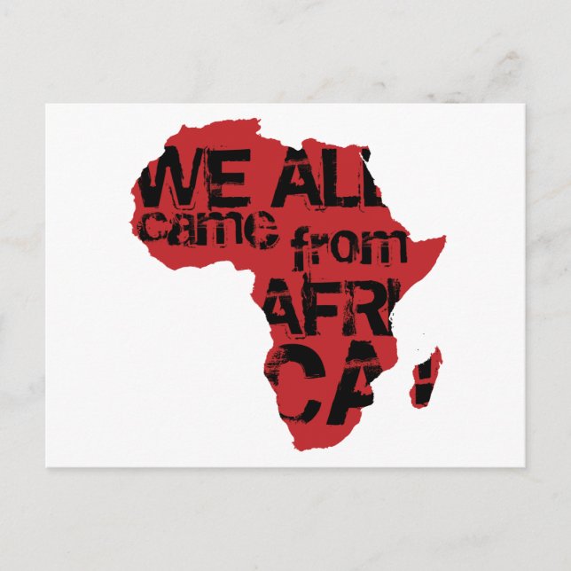 CARTE POSTALE NOUS VENONS TOUS D'AFRIQUE (Devant)
