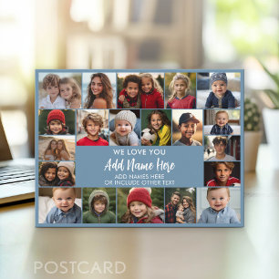 Carte Postale Nous vous aimons - 20 photos en collage