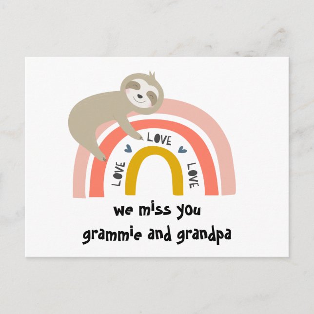 Carte postale Nous vous regrettons Grand-parents A (Devant)