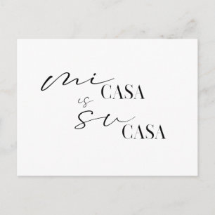 Carte Postale Nouveau Accueil Mi Casa Nous avons déplacé une nou