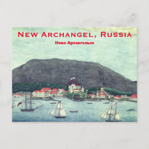 Carte Postale Nouveau Archange, Russie (Sitka) Peinture