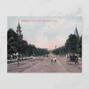 Carte Postale Nouveau-Brunswick, New Jersey, Vintage