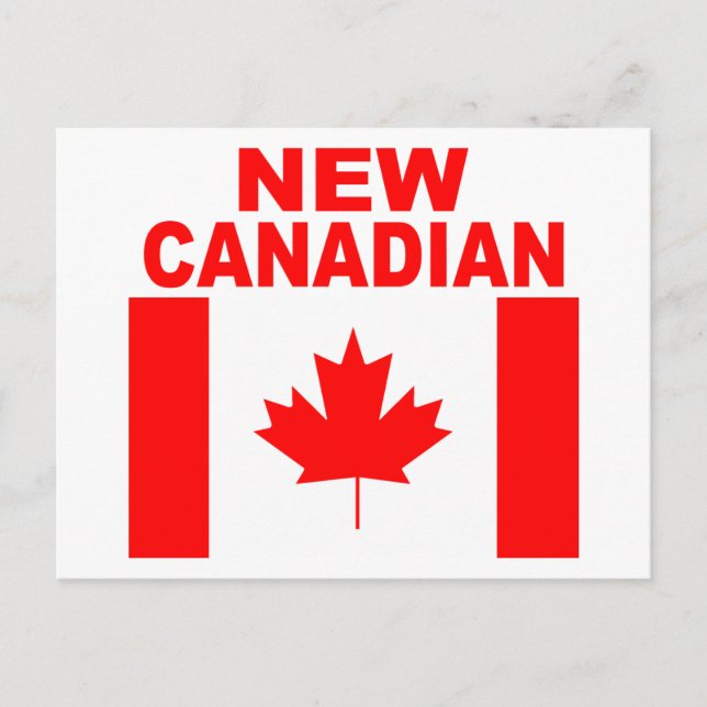 CARTE POSTALE NOUVEAU CANADIEN (Devant)