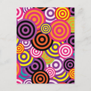 Carte Postale Nouveau cercle art Abstrait